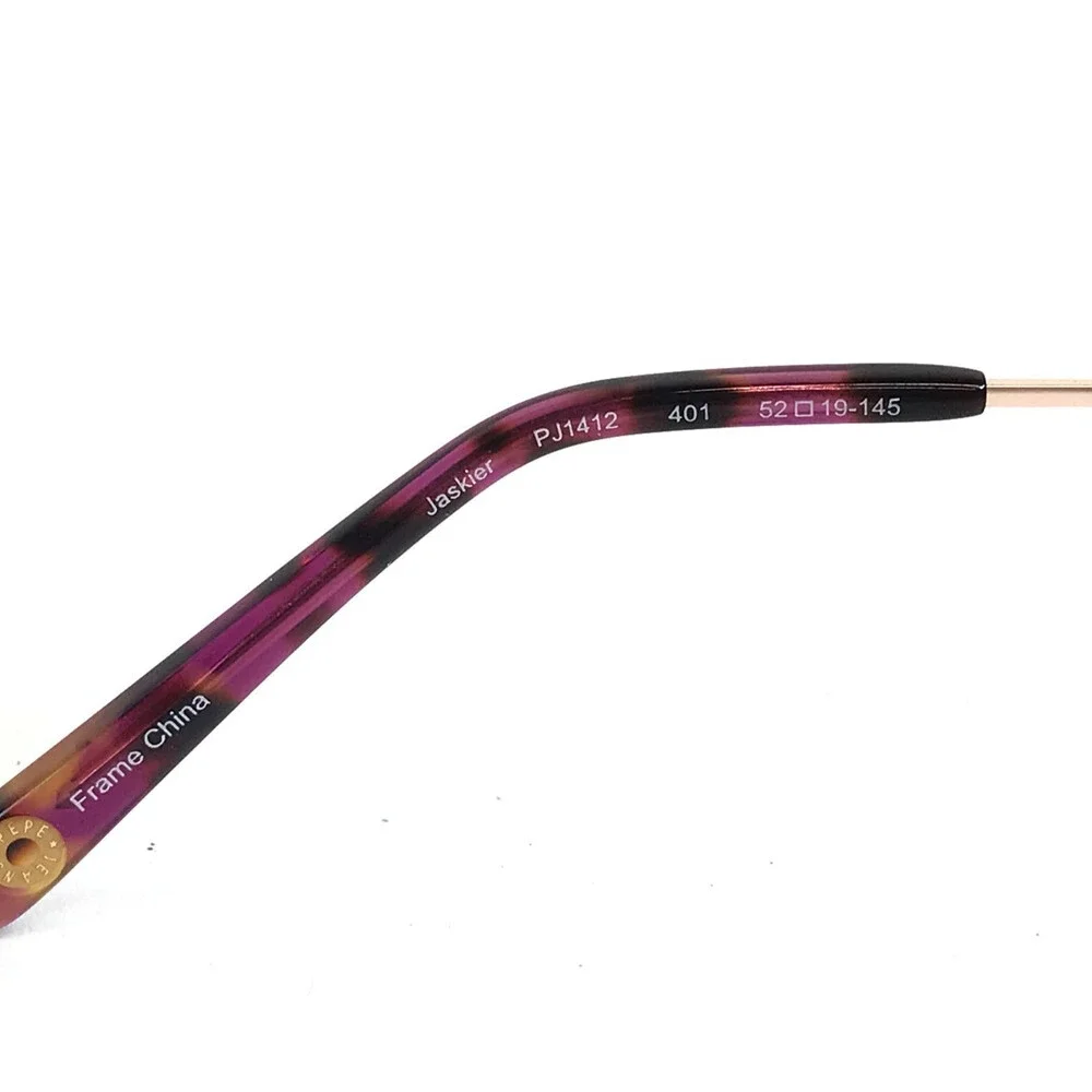 Pepe Jeans Eyeglasses Frames Jaskier PJ1412 401 Rose Gold Pink Purple 52-19-145